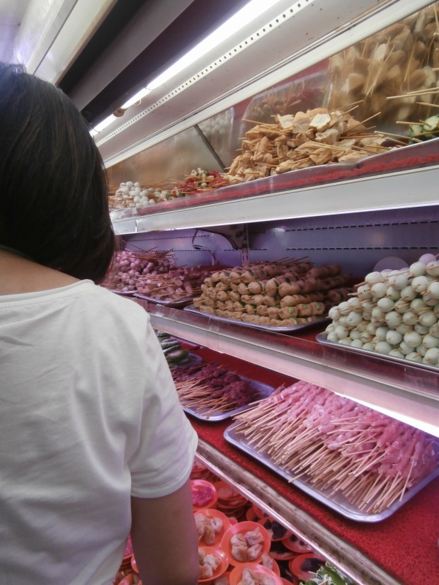 See those white round things. Those are fish balls. They are yucky.