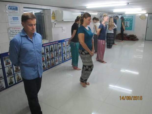 Thai Buddhist Walking